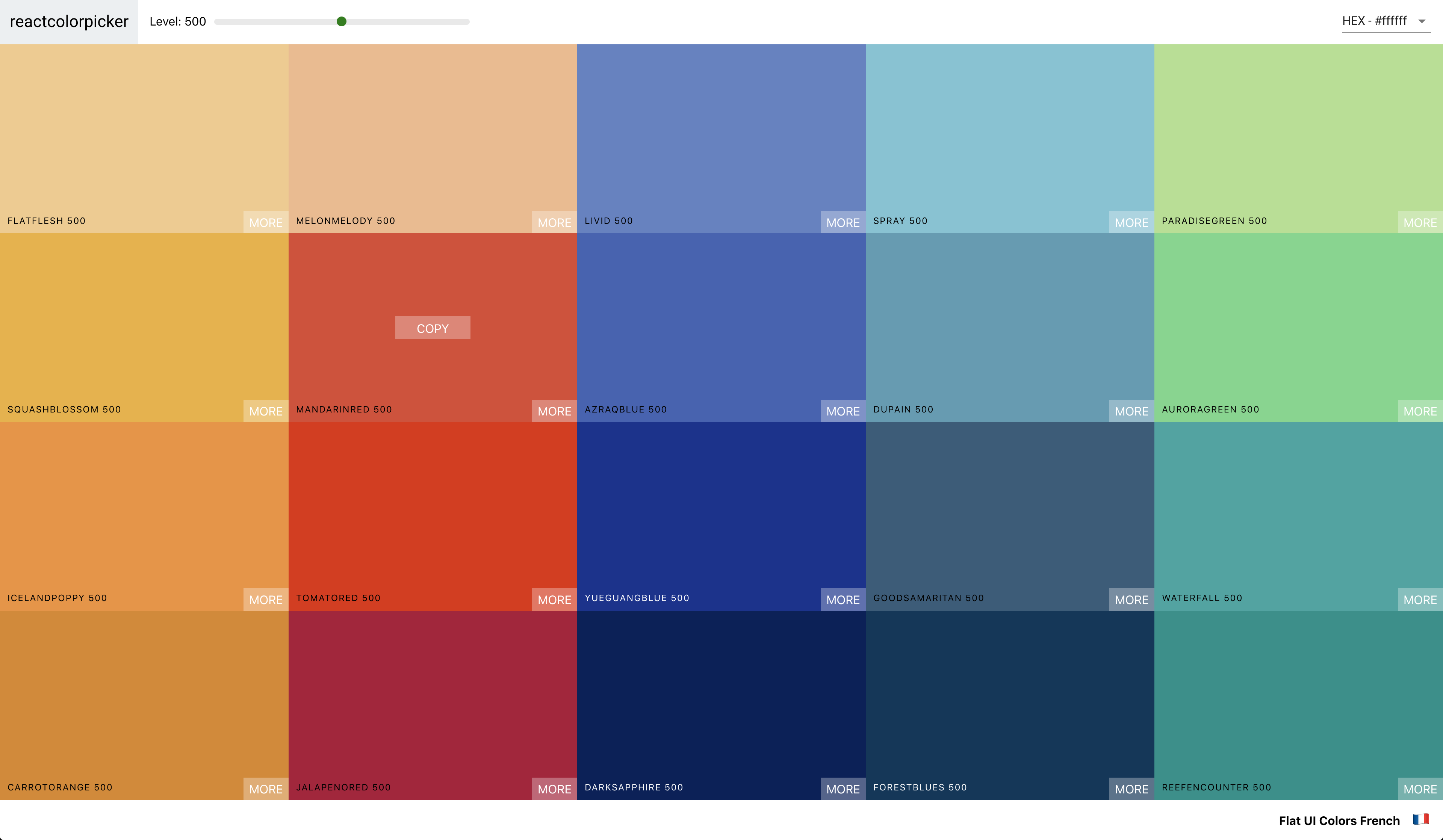 Creating a new palette